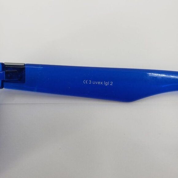 UVEX Sport Polarized Sunglasses LGL 2 Blue Transparent Frame Silver Lens NWT - Picture 5 of 11